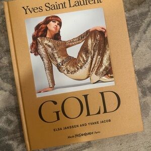 Yves Saint Laurent Gold Quote Book coffee table book